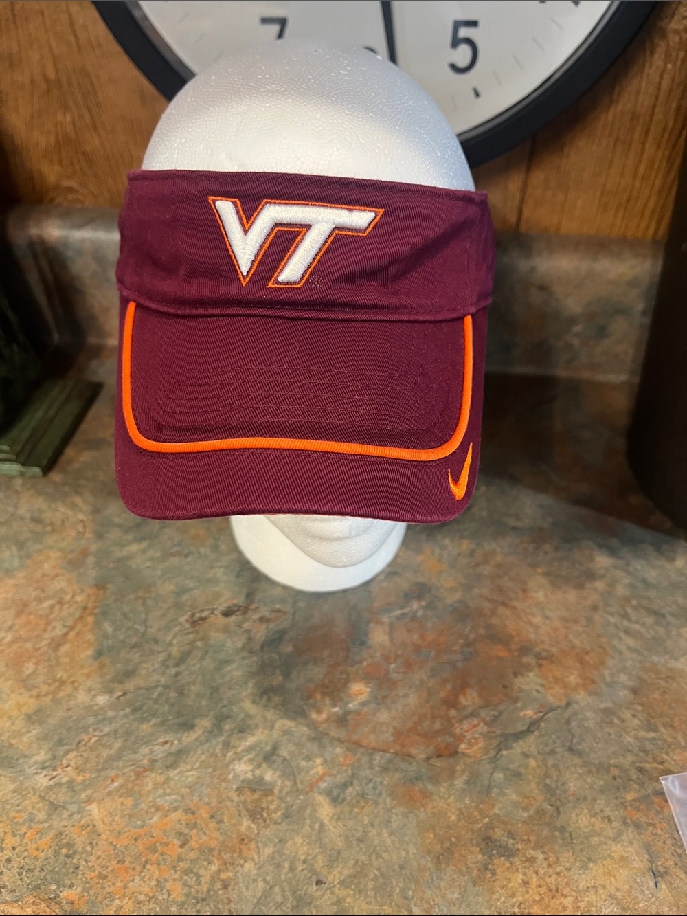 Nike Team Sport Virginia Tech adjustable sun visor cap 3289